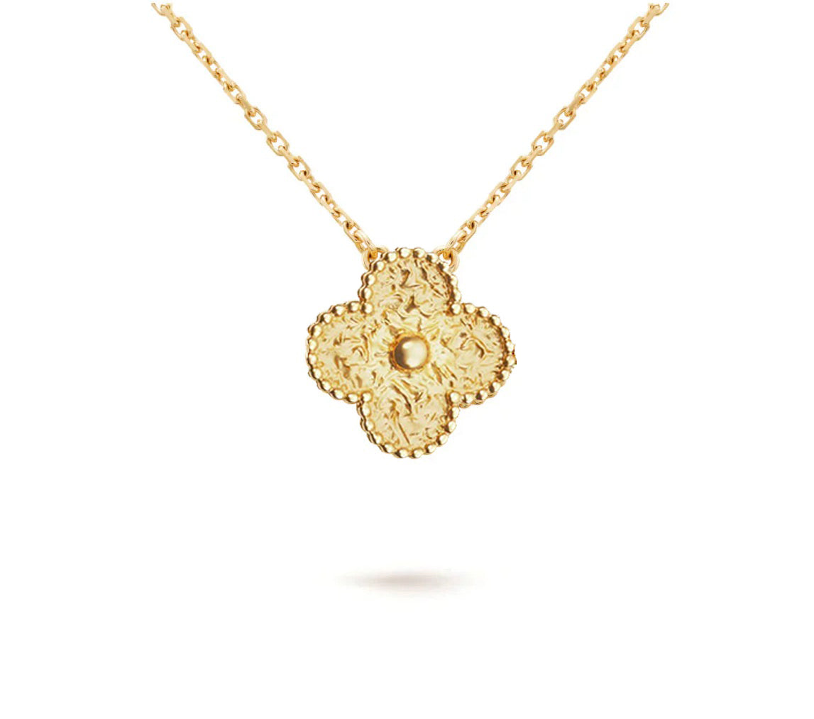 [NOBLE AURA]CLOVER 15MM SINGLE FLOWER NECKLACE COLLECTION