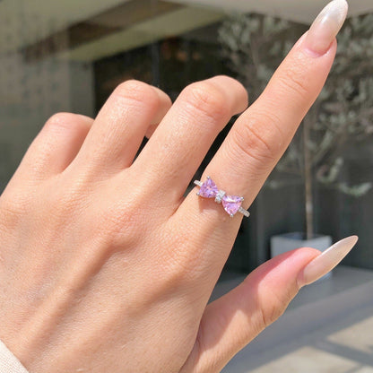 Pink Bow Ring Collection