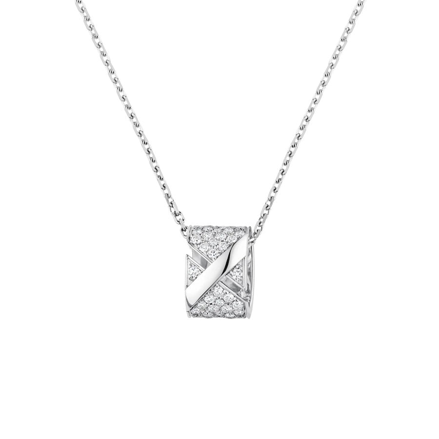 [NOBLE AURA]LIENS EVIDENCE DIAMOND PAVED NECKLACE