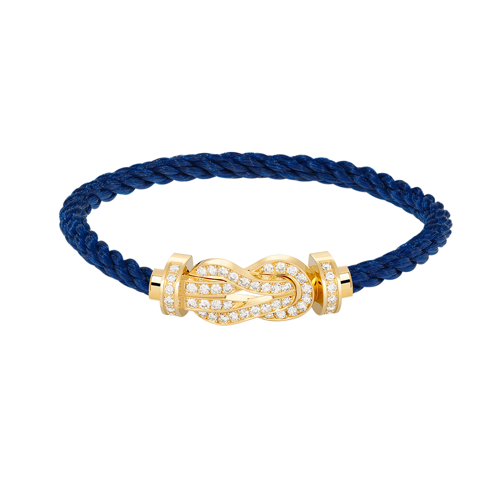 [NOBLE AURA]CHANCE LARGE 8 FIGURE BUCKLE FULLDIAMOND BRACELET GOLD
