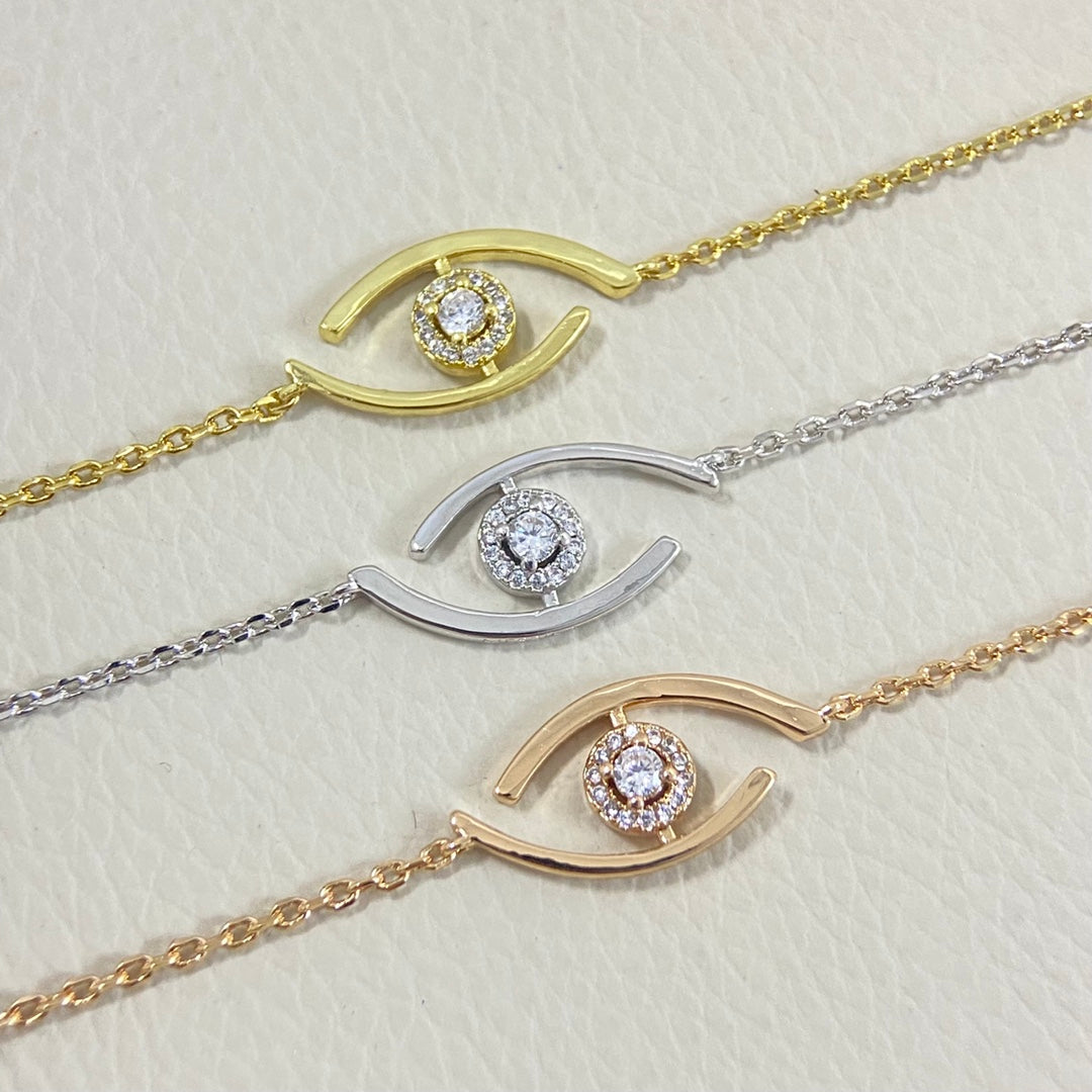 [NOBLE AURA]Lucky Eye Pave-Set Diamond Bracelet