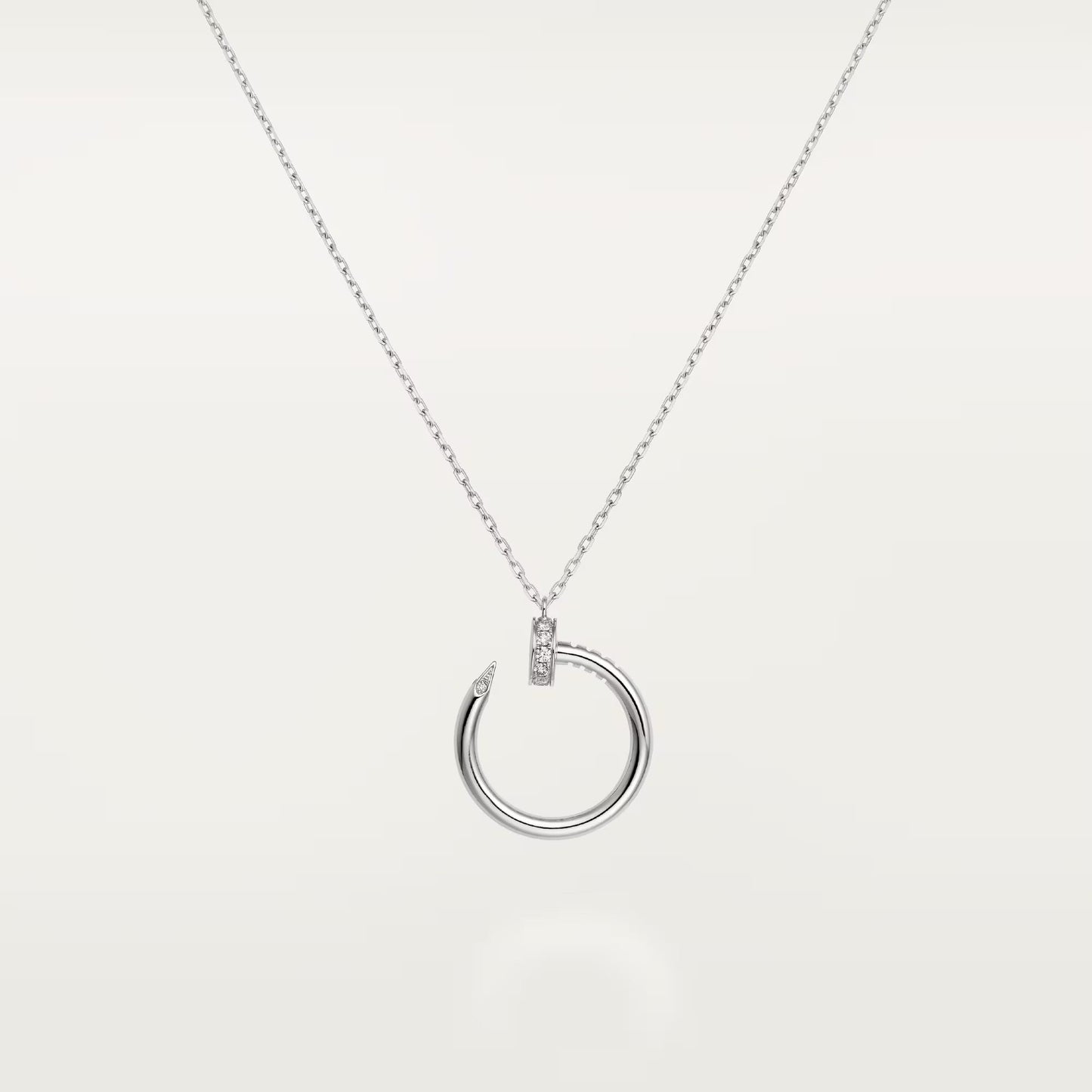 [NOBLE AURA]JUSTE NECKLACE HALF DIAMOND