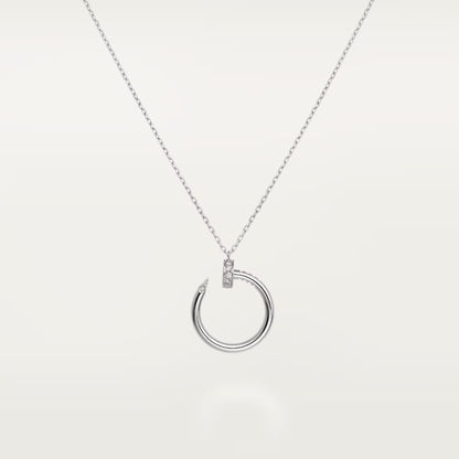 [NOBLE AURA]JUSTE NECKLACE HALF DIAMOND