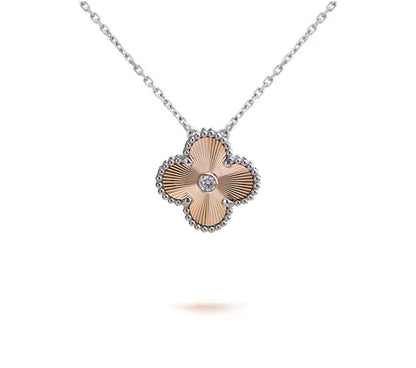 [NOBLE AURA]CLOVER 15MM NECKLACE SILVER COLLECTION