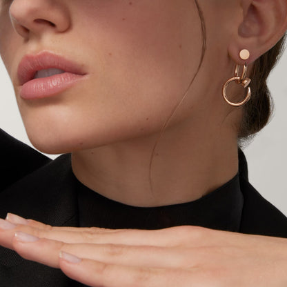 [NOBLE AURA] JUSTE NO DIAMOND DOUBLE EARRINGS