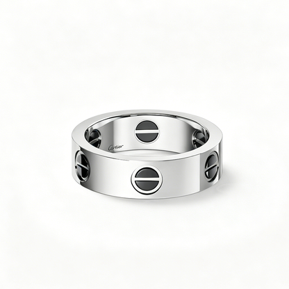 [NOBLE AURA] LOVE RING 5.5MM NO DIAMONDS  CERAMIC