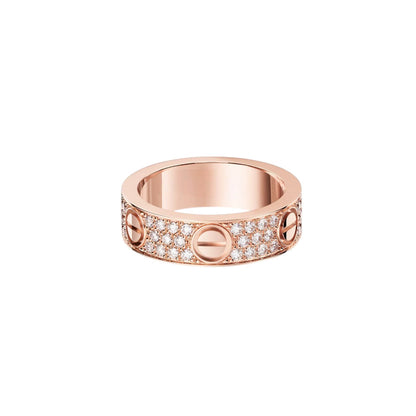 [NOBLE AURA] LOVE RING 5.5MM DIAMONDS PAVED