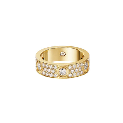 [NOBLE AURA] LOVE 5.5MM FULL-PAVE 6-DIAMOND RING