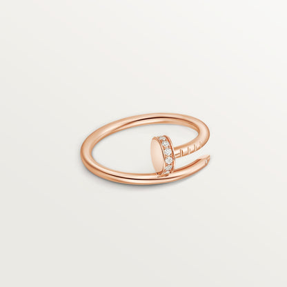 [NOBLE AURA] JUSTE 1.8MM HALF DIAMOND RING