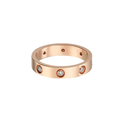 [NOBLE AURA] LOVE 4MM 8 DIAMOND RING