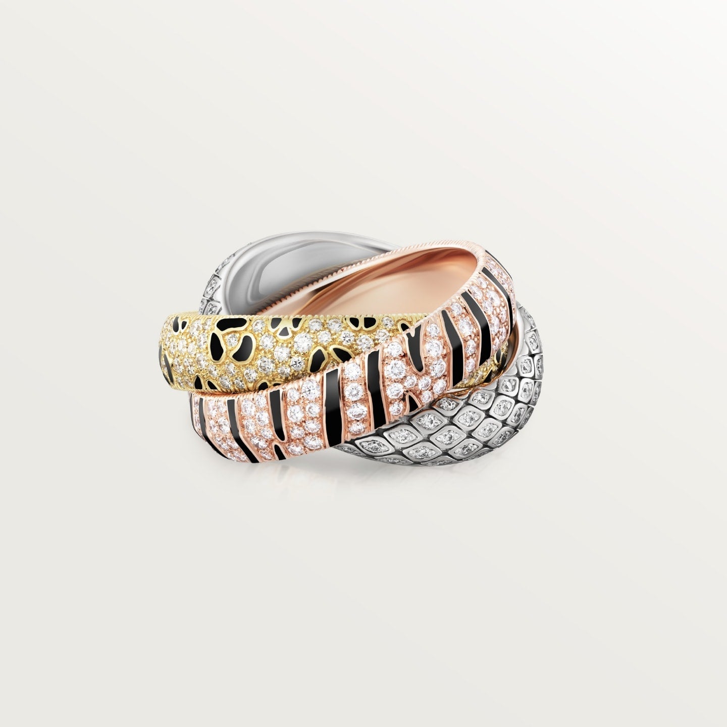 [NOBLE AURA]TRINITY  RING LEOPARD PRINT