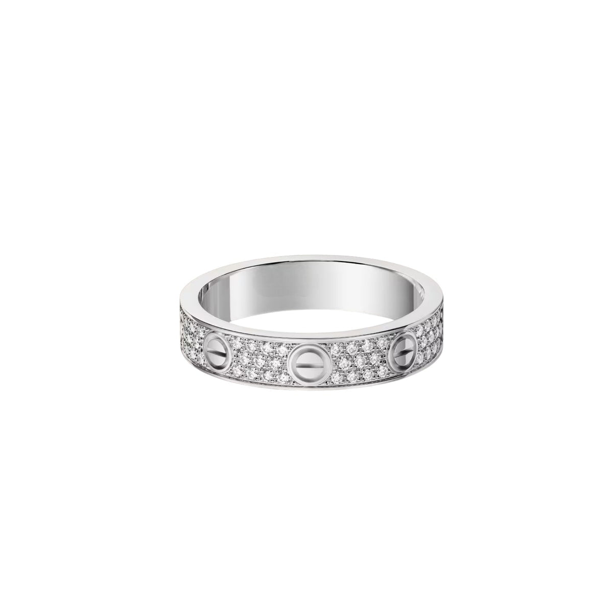 [NOBLE AURA]LOVE RING 4.0MM DIAMOND PAVED