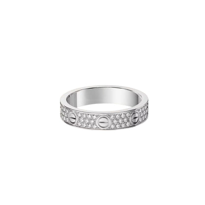 [NOBLE AURA]LOVE RING 4.0MM DIAMOND PAVED
