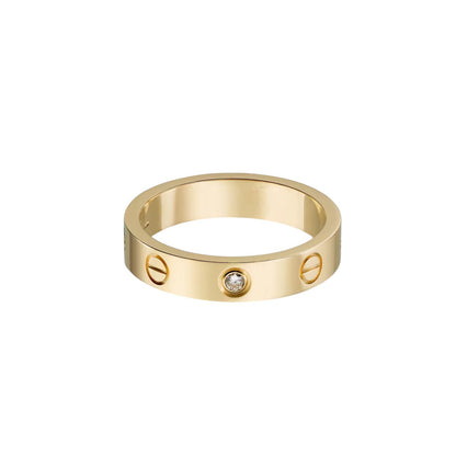 [NOBLE AURA] LOVE 4MM 1 DIAMOND RING