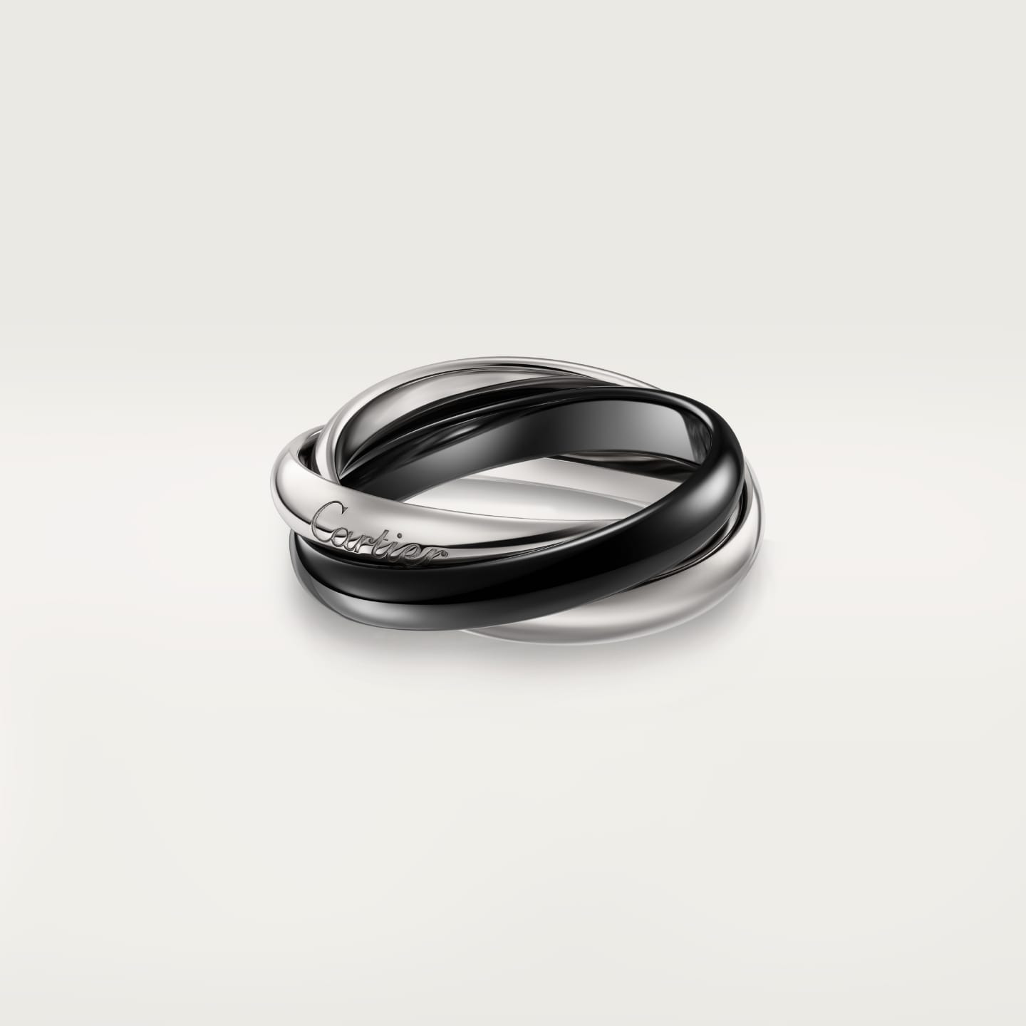 [NOBLE AURA]TRINITY 3.2MM RING BLACK CERAMIC
