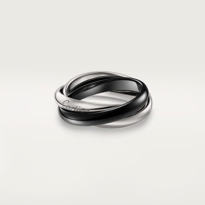 [NOBLE AURA]TRINITY 3.2MM RING BLACK CERAMIC