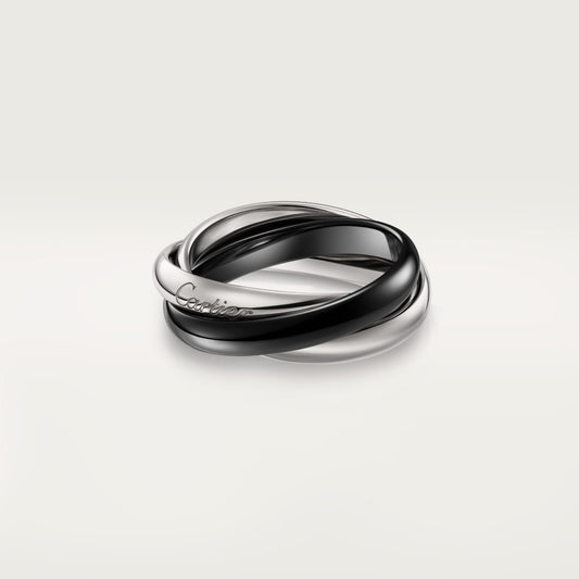 [NOBLE AURA]TRINITY 3.2MM RING BLACK CERAMIC