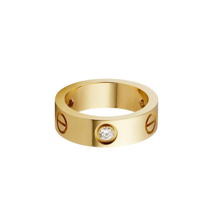 [NOBLE AURA] LOVE 5.5MM 3 DIAMOND RING