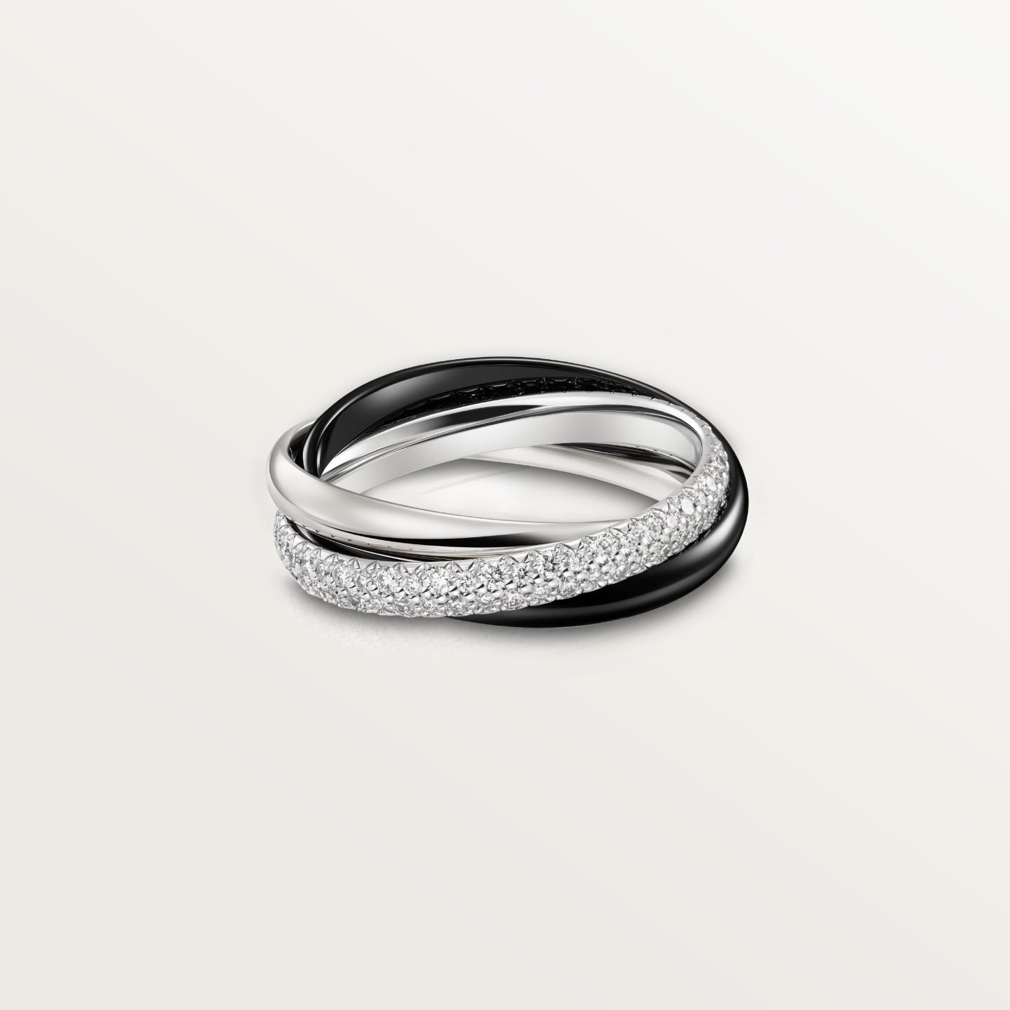 [NOBLE AURA]TRINITY 3.2MM RING BLACK CERAMIC