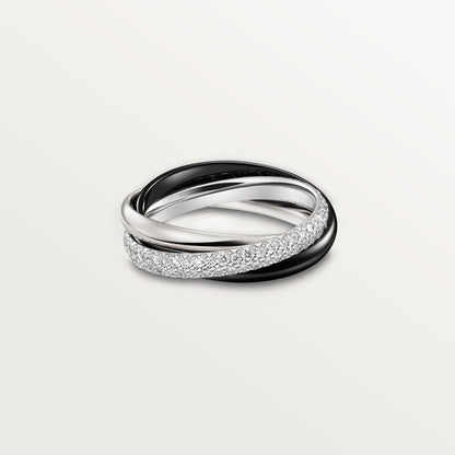 [NOBLE AURA]TRINITY 3.2MM RING BLACK CERAMIC