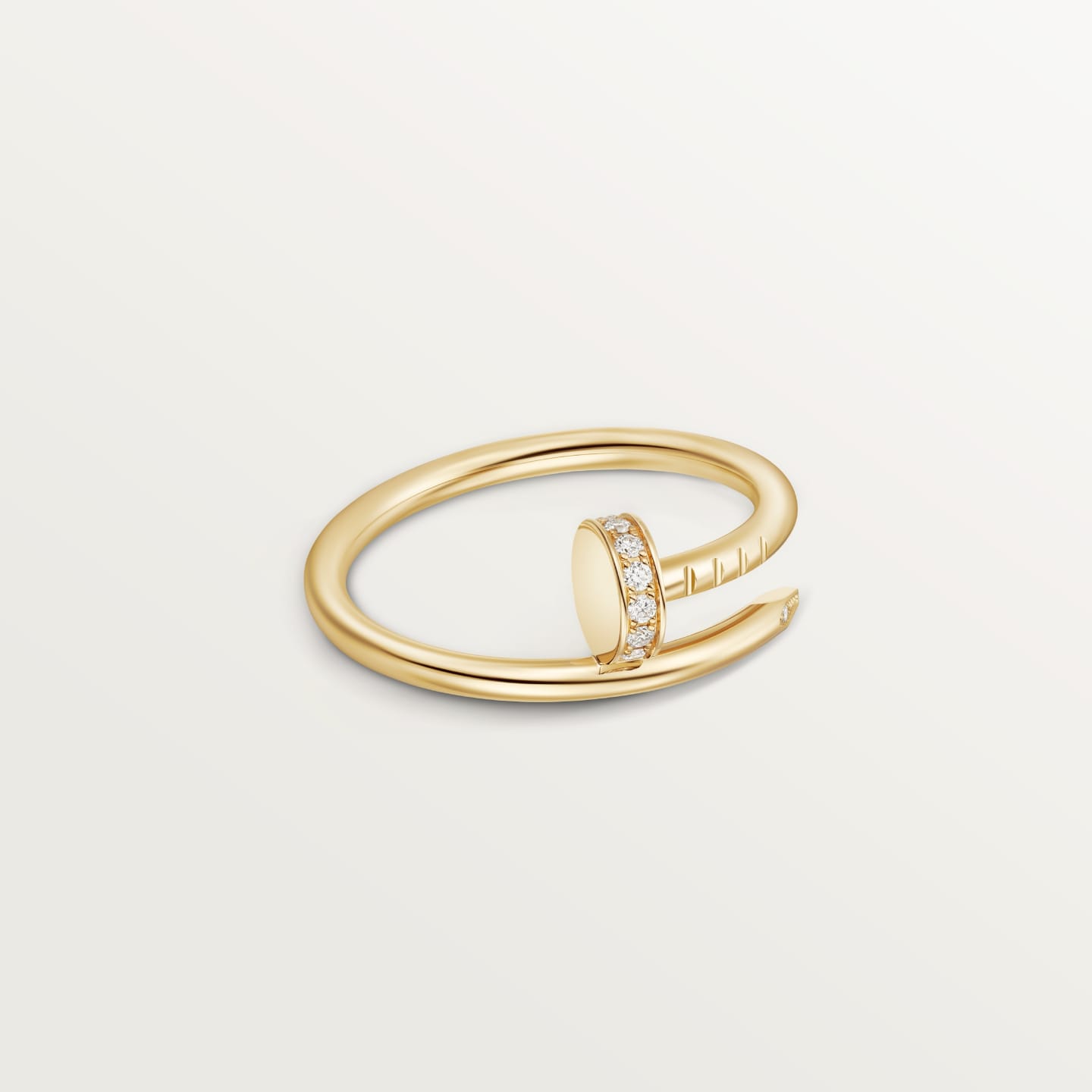 [NOBLE AURA] JUSTE 1.8MM HALF DIAMOND RING