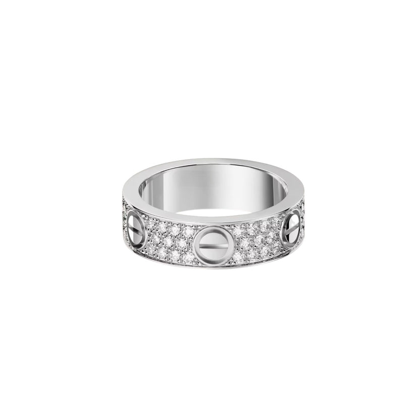 [NOBLE AURA] LOVE RING 5.5MM DIAMONDS PAVED