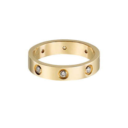 [NOBLE AURA] LOVE 4MM 8 DIAMOND RING