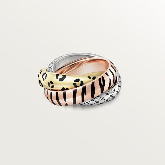 [NOBLE AURA]TRINITY  RING LEOPARD PRINT
