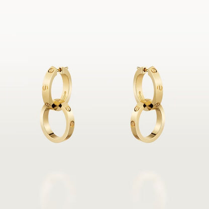 [NOBLE AURA] LOVE 3.3MM DANGLE EARRINGS
