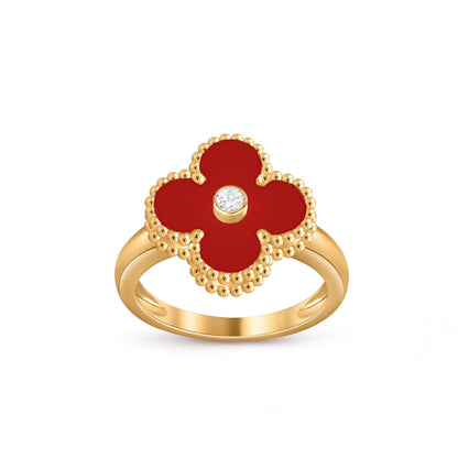[NOBLE AURA]CLOVER DIAMOND RING GOLD COLLECTION