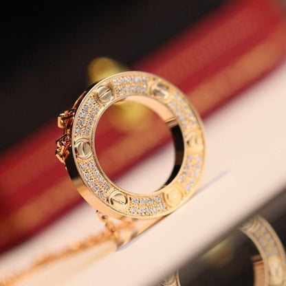 [NOBLE AURA]LOVE NECKLACE ADJUSTABLE ROSE GOLD