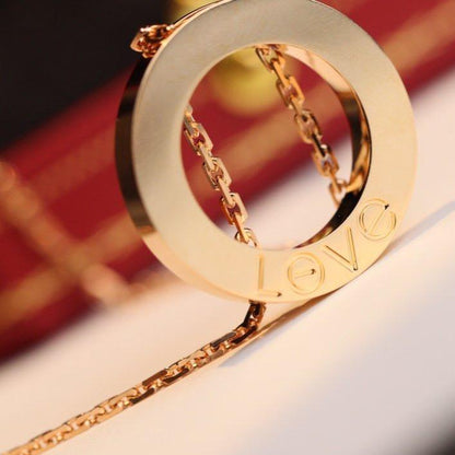 [NOBLE AURA]LOVE NECKLACE ADJUSTABLE ROSE GOLD