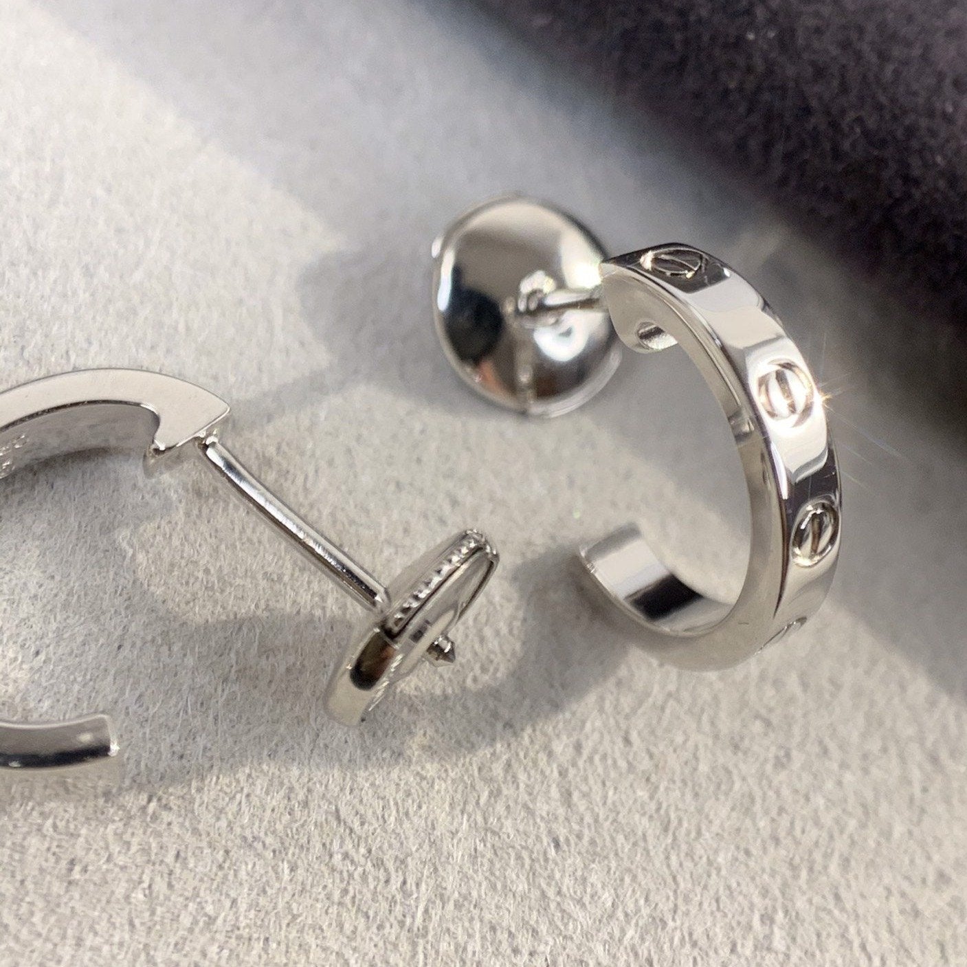 [NOBLE AURA]LOVE EARRINGS 2.65MM SILVER