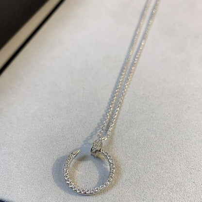 [NOBLE AURA]JUSTE NECKLACE SILVER DIAMONDS