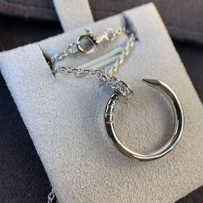 [NOBLE AURA]JUSTE NECKLACE SILVER DIAMONDS