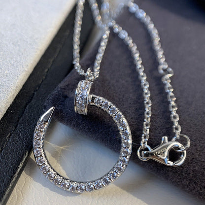 [NOBLE AURA]JUSTE NECKLACE SILVER DIAMONDS