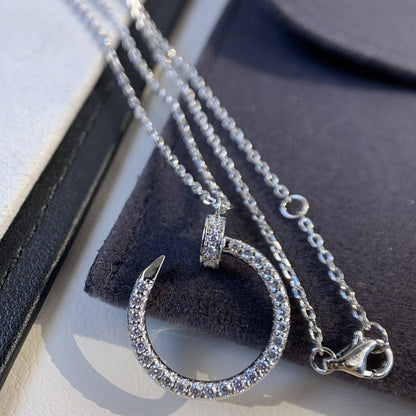 [NOBLE AURA]JUSTE NECKLACE SILVER DIAMONDS