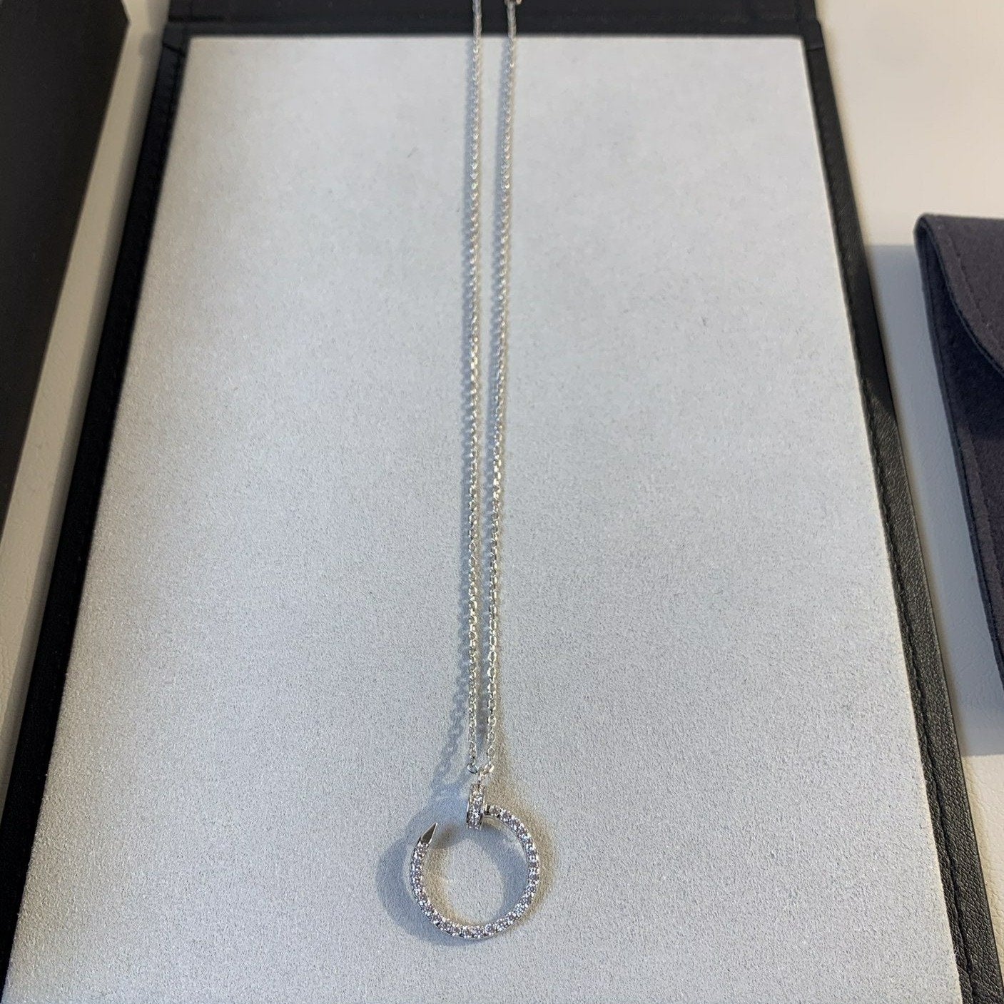 [NOBLE AURA]JUSTE NECKLACE SILVER DIAMONDS