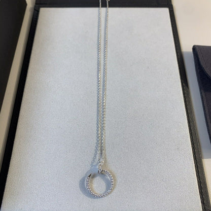 [NOBLE AURA]JUSTE NECKLACE SILVER DIAMONDS