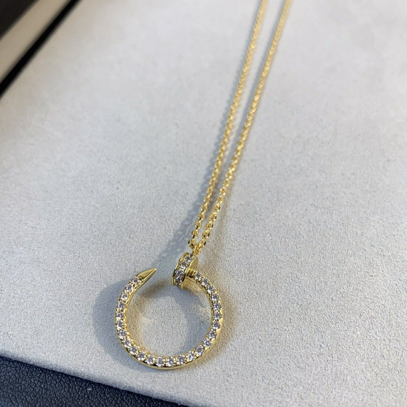 [NOBLE AURA]JUSTE NECKLACE GOLD DIAMONDS