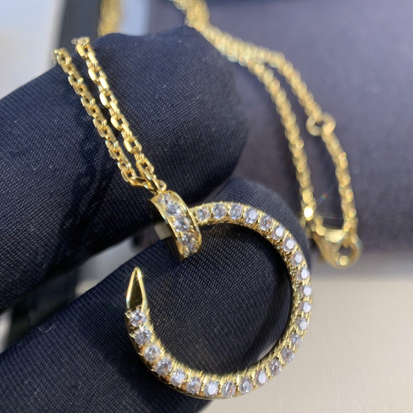 [NOBLE AURA]JUSTE NECKLACE GOLD DIAMONDS