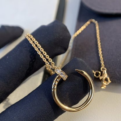 [NOBLE AURA]JUSTE NECKLACE PINK GOLD DIAMONDS