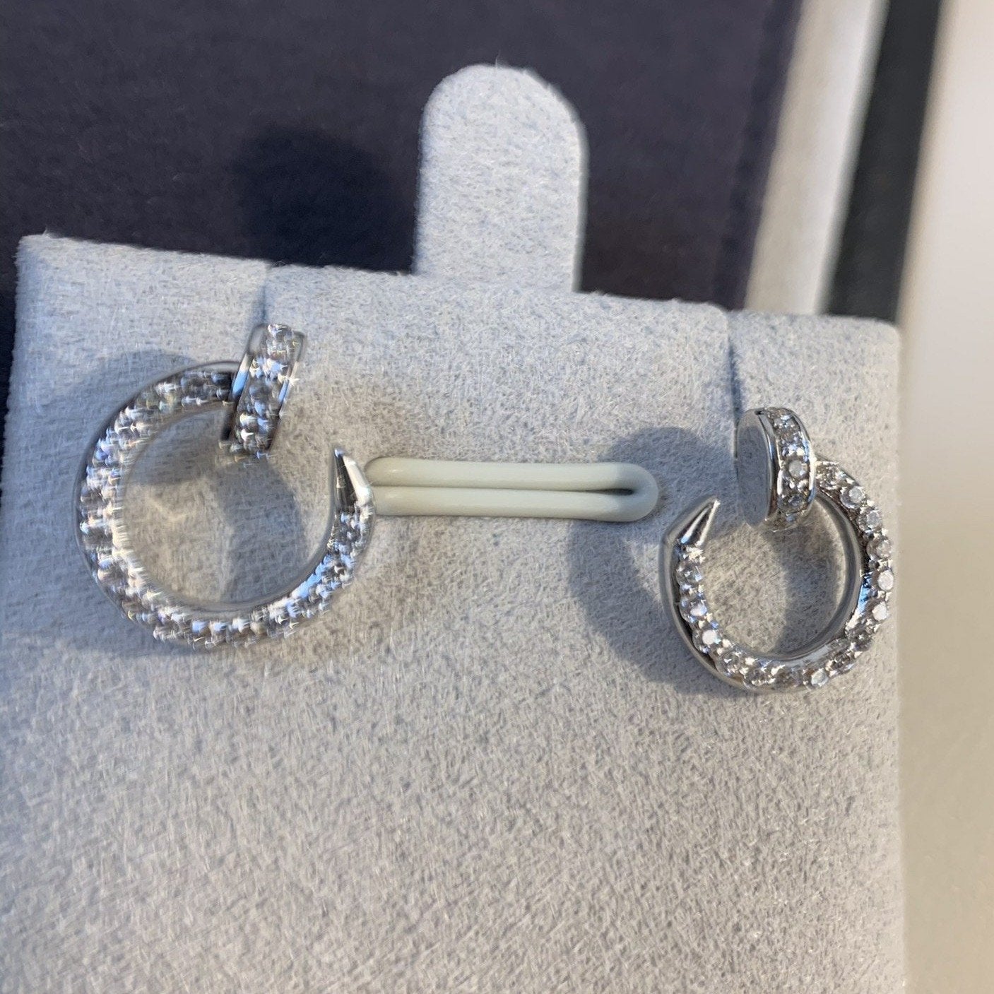 [NOBLE AURA]JUSTE EARRINGS SILVER DIAMONDS