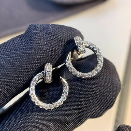 [NOBLE AURA]JUSTE EARRINGS SILVER DIAMONDS