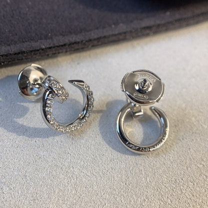 [NOBLE AURA]JUSTE EARRINGS SILVER DIAMONDS