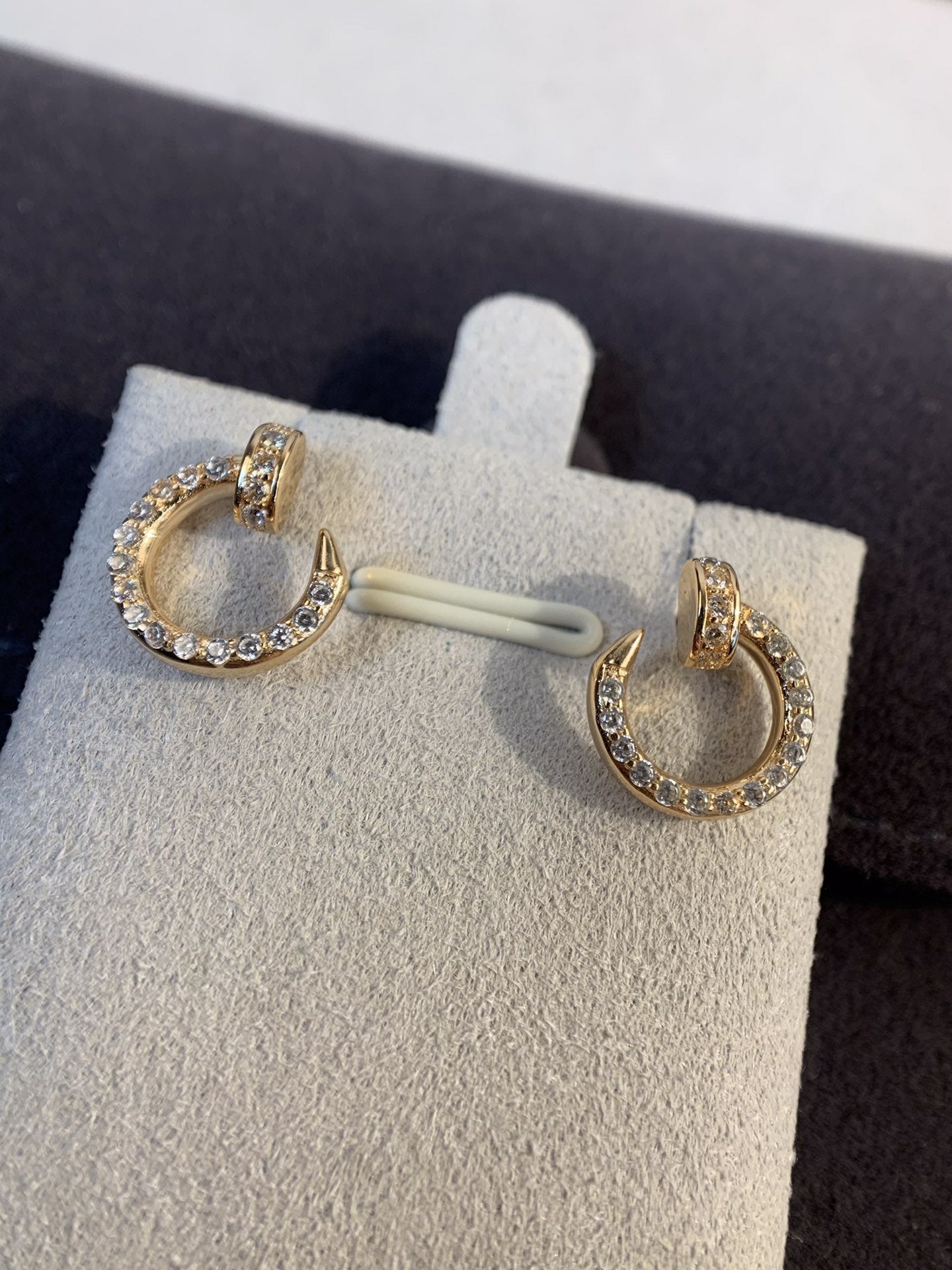 [NOBLE AURA]JUSTE EARRINGS GOLD DIAMONDS