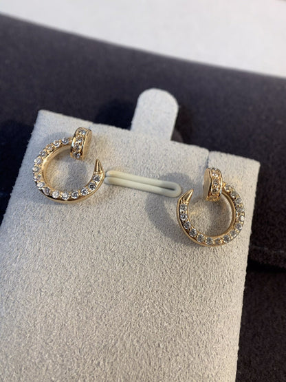 [NOBLE AURA]JUSTE EARRINGS GOLD DIAMONDS