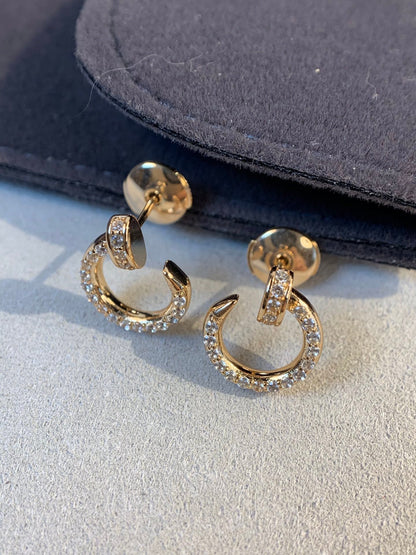 [NOBLE AURA]JUSTE EARRINGS GOLD DIAMONDS