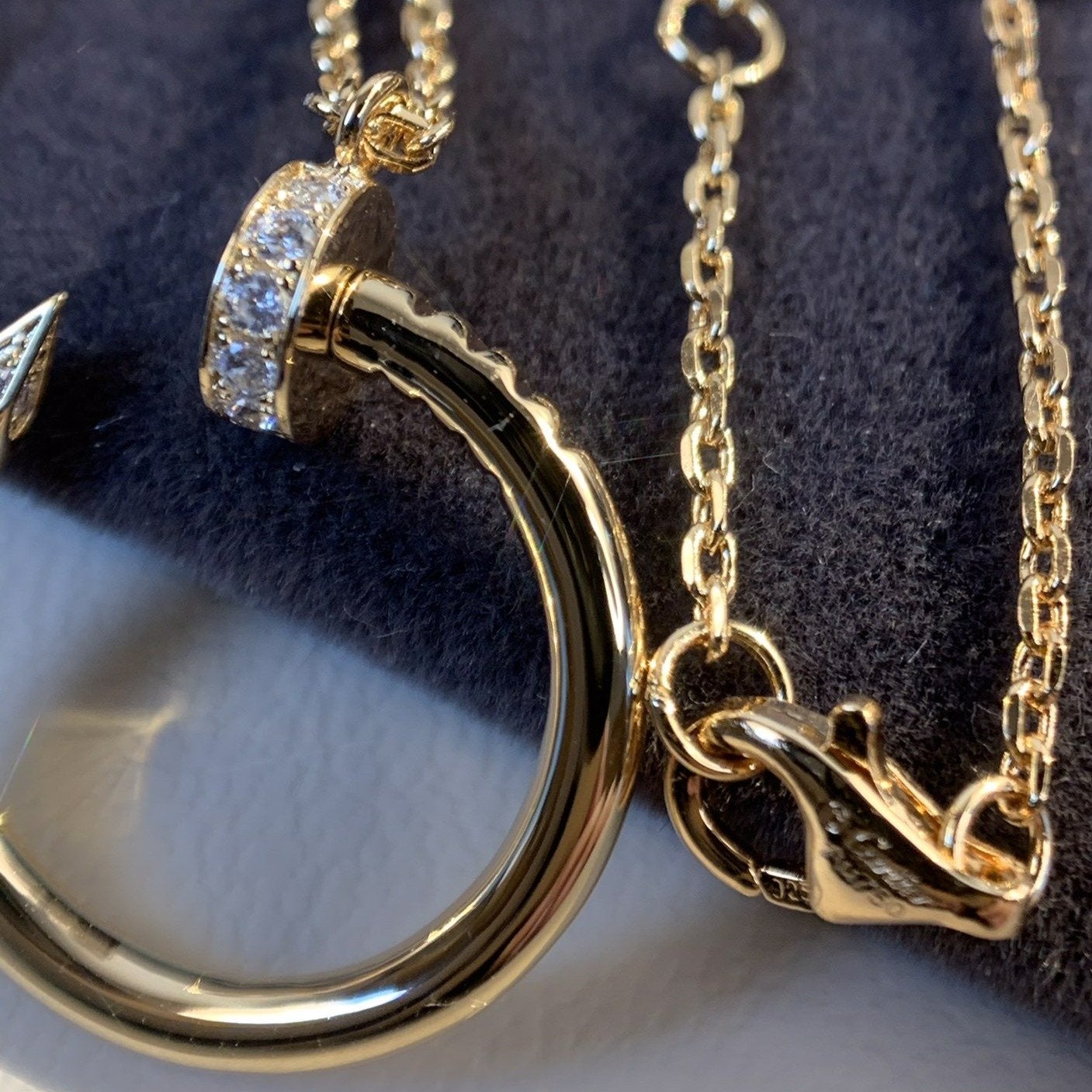 [NOBLE AURA]JUSTE NECKLACE PINK GOLD