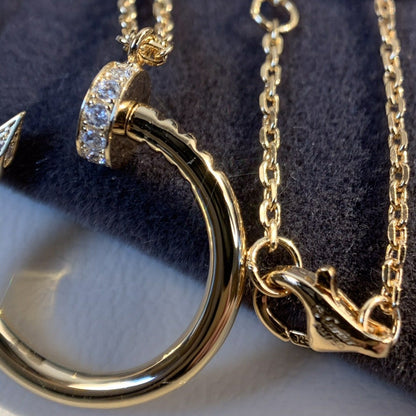 [NOBLE AURA]JUSTE NECKLACE PINK GOLD